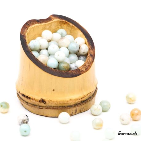 Perles Amazonite facette 6mm