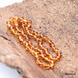 Collier d'Ambre miel 43-44cm - N°9539 • ambre miel 5 7mm 43 44cm perles 9539 01 Collier Ambre miel
