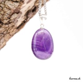 Améthyste pendentif pour femme en argent - N°8064.6 • amethyste pendentif en pierre 8064.6 3 Améthyste pendentif en argent
