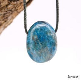 Apatite bleue - Pendentif en pierre percée - N°5857.7 • apatite pendentif en pierre 5857.7 2 Pendentif en Apatite bleue