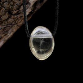 Citrine naturelle en collier - N°7197.6 • citrine pendentif en pierre 7197.6 1 Collier en Citrine naturelle