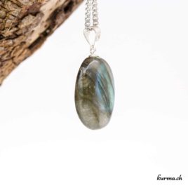Labradorite collier en argent - N°8833.4 • hematite pendentif en pierre 8833.4 1 Labradorite collier en argent