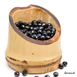 Tourmaline noire - Perles 4.5mm - Facettes