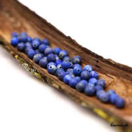 Perles Lapis-lazuli mat 6mm