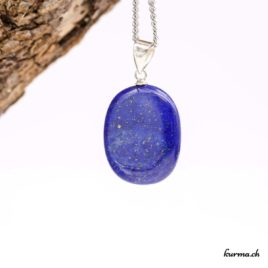 Lapis-Lazuli bijou en argent - N°8071.3 • lapis lazuli pendentif en pierre 8071.3 1 Lapis-Lazuli bijou avec boucle en argent