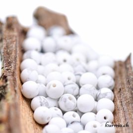 Perles Magnésite mate 4mm