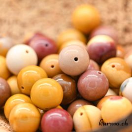 Perles Mookaïte 10mm claires