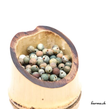 Perles Rhyolite mate 4mm