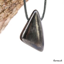 Shungite - Collier - N°8533.2 • shungite pendentif en pierre 8533.2 2 Shungite en collier