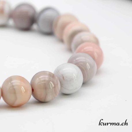 Botswana Achat Armband rosa 8mm