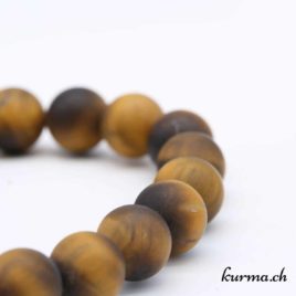 Bracelet Oeil-de-tigre mat 10mm - N°9963 • bracelet oeil de tigre mat 10mm n°9963 03 Bracelet Oeil-de-tigre mat 10mm
