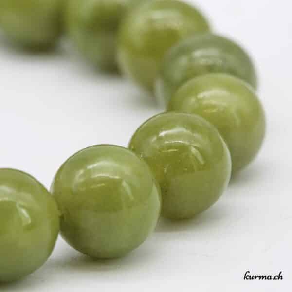 Bracelet En Jade Néphrite - Perles De 8 Mm - Neuf Avec étiquettes - Marque OxcmoBijoux