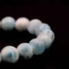 Bracelet En Pierre Larimar (Pectolite) - Perles De 9mm - RARE - Neuf Avec étiquettes