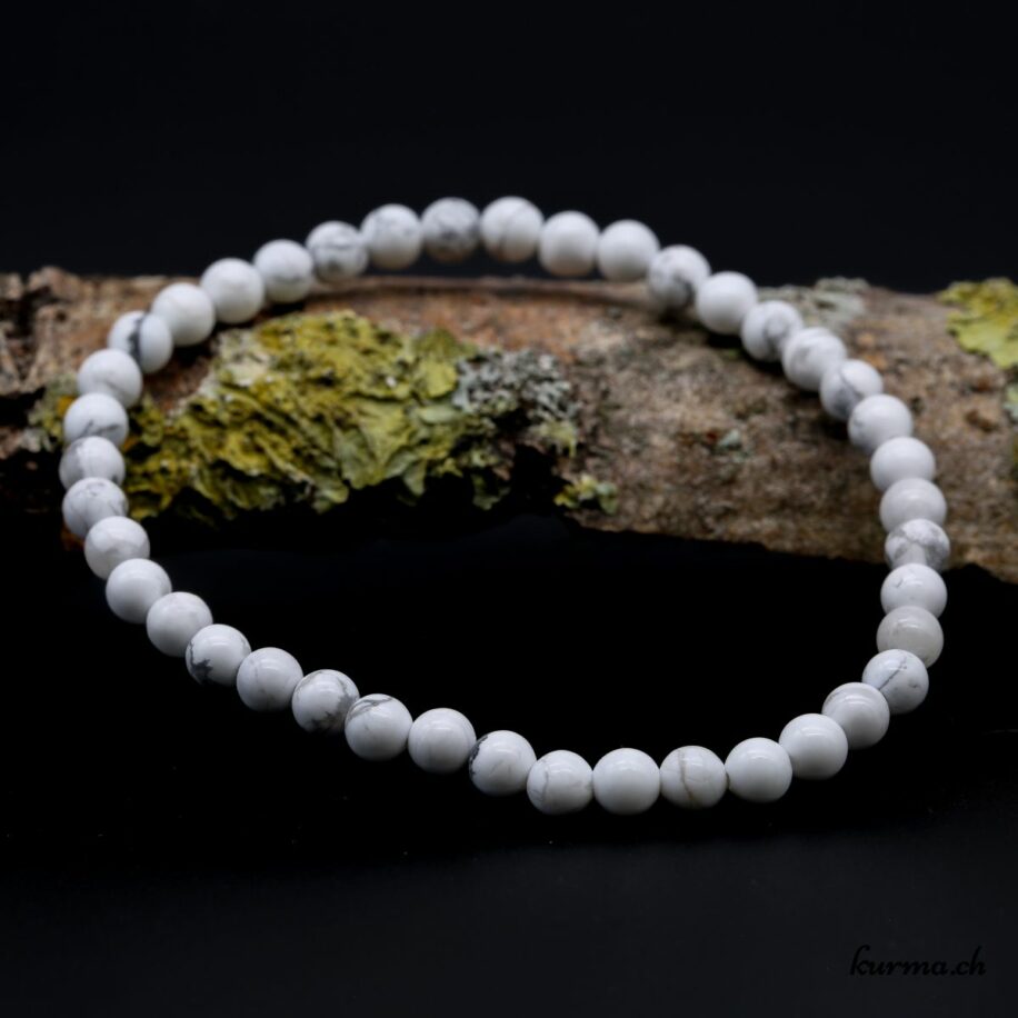 Purple Magnesite 4mm Round Beads 35cm Strand DIY Bracelets