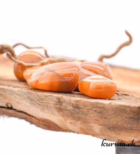 Aventurine orange - Pierre roulée - Taille M