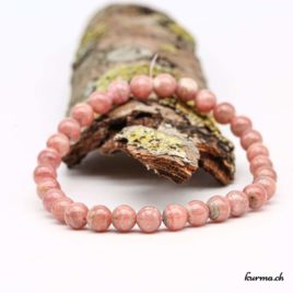 Bracelet Rhodochrosite 6mm - N°9921 • rhodochosite 6mm bracelet en perles 9921 2 Bracelet Rhodochrosite femme