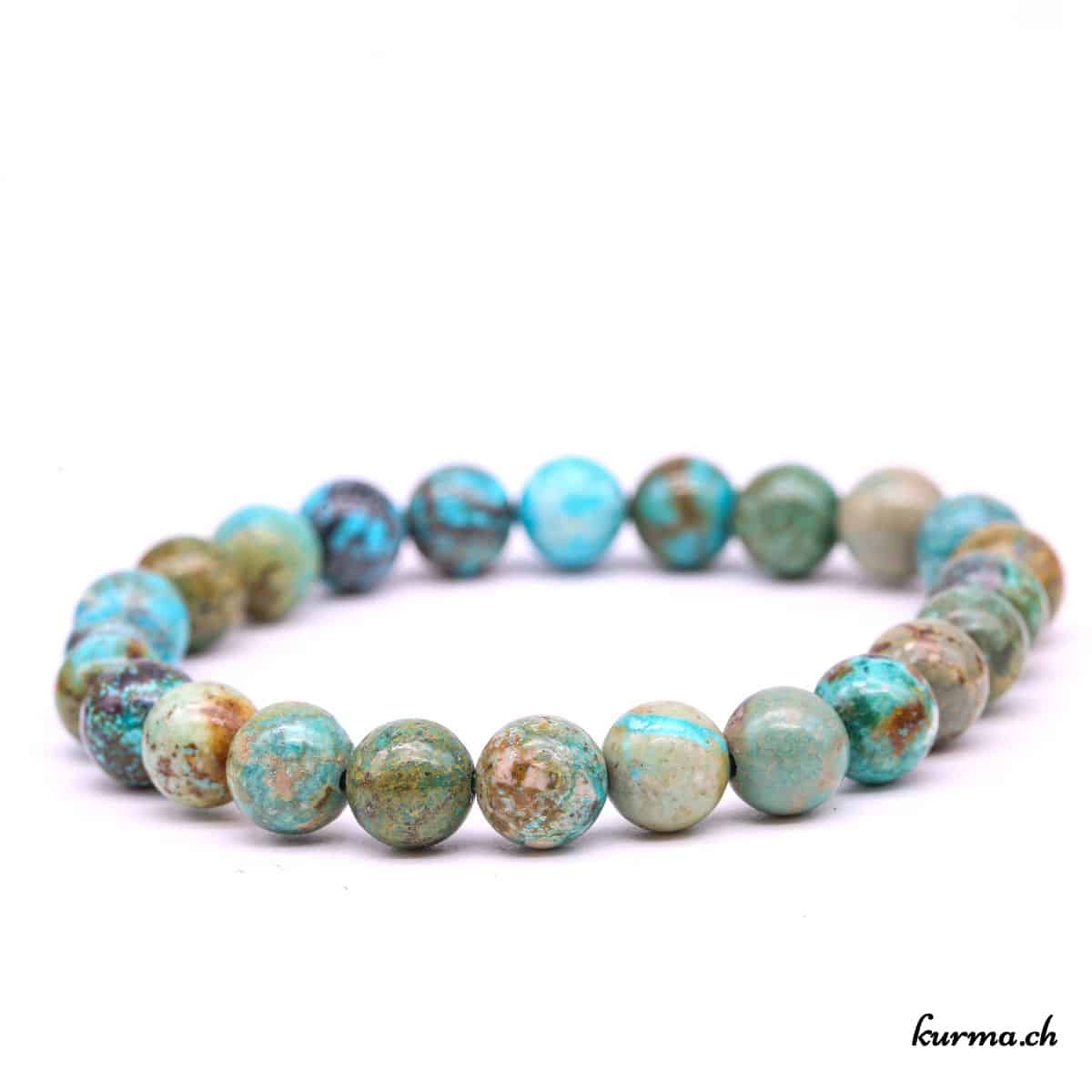 Turquoise - 8mm - bracelet en perles