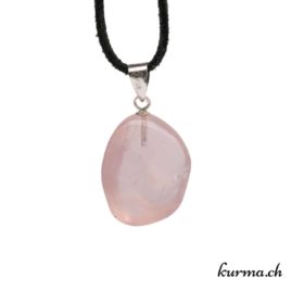 Quartz rose collier en argent - N°8065.5 • bijoux en quartz rose e n°8065.5 02 Quartz rose collier en argent