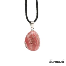 Rhodochrosite pendentif en argent - N°8825.3 • bijoux en rhodocrosite n°8825.3 02 Rhodochrosite pendentif en argent