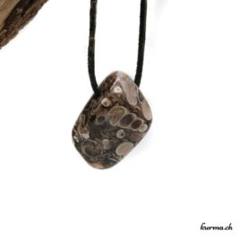 Agate turitelle - Pendentif - N°7312.4 • collier en agate turitelle n°7312.4 1 Agate turitelle en collier