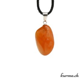 Cornaline pendentif pour femme en argent - N°8069.5 • collier en cornaline n°8069.5 01 Cornaline pendentif pour femme en argent