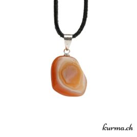 Cornaline pendentif en argent - N°8069.4 • collier en cornaline n°8069.6 02 Cornaline pendentif en argent