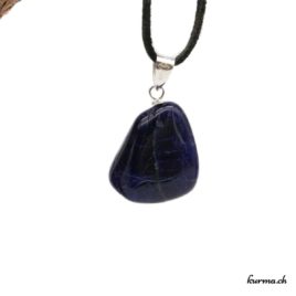 Sodalite pendentif en argent - N°8822.3 • collier en sodalite n°8822.3 2 Sodalite pendentif en argent