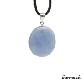 Calcite bleue pendentif en argent - N°8841.4 • pendentif en calcite bleu n°8841.4 02 Calcite bleue pendentif en argent