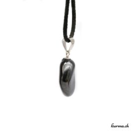 Hématite pendentif en argent - N°8834.4 • pendentif en hematite n°8834.4 3 Hématite pendentif en argent