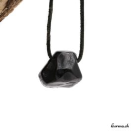 Spinelle noire - Pendentif en pierre percée - N°8535.3 • pendentif en spinelle noire n°8535.3 2 Spinelle noir pendentif