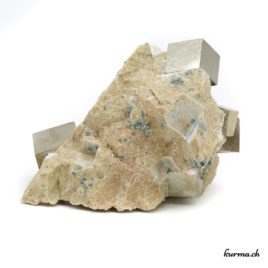 Pyrite sur matrice - 119gr - 6,6cm - N°7392.2 • pyrite sur matrice 7392.2 9 Pyrite sur matrice naturelle