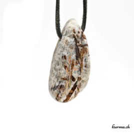 Astrophyllite - Pendentif pierre percée - N°8593.1 • bijoux en astrophyllite n°8593.1 1 Astrophyllite pendentif pierre