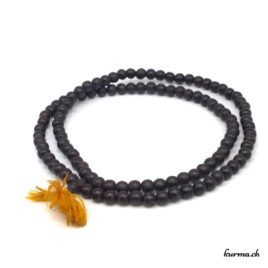 Mala en bois brun foncé 10mm - N°6198 • bijoux en bois brun fonce 10mm n°6198 1 Mala en bois brun foncé 10mm