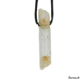 Goshénite - Pendentif pierre percée - N°8586.1 • bijoux en goshenite n°8586.1 2 Goshénite pendentif pierre percée