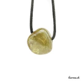 Grenat grossulaire - Pendentif pierre percée - N°8462.1 • bijoux en grenat grossulaire n°8462.1 1 Grenat grossulaire pendentif