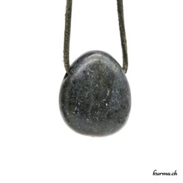 Kimberlite - Pendentif pierre percée - N°8608.2 • bijoux en kimberlite n°8608.2 2 1 Kimberlite pendentif pierre