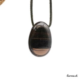 Obsidienne lamelle pendentif pierre