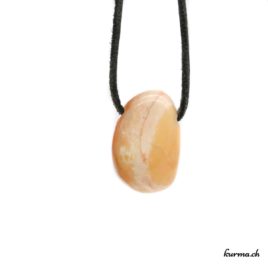 Opale de feu - Pendentif pierre percée - N°8715.1 • bijoux en opale de feu n°8715.1 2 Opale de feu pendentif pierre