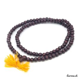 Mala en bois brun foncé 8mm - N°6162 • bois brun fonce 8mm n°6162 1 Mala en bois brun foncé 8mm