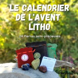 Calendrier de l'Avent lithothérapie • calendrier lithotherapie pierre 1 calendrier de l'avent pierre 2021