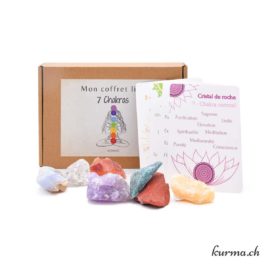 Mon coffret litho '7 Chakras - Pierres brutes'