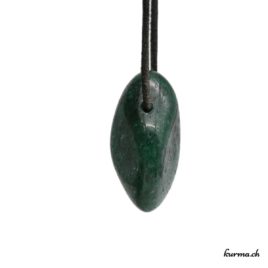 Aventurine verte - Pendentif pierre percée - N°7220.4 • collier en aventurine verte n°7220.4 1 Aventurine verte pendentif pierre percée
