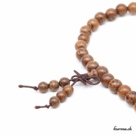 Mala palissandre marron et rubané 8mm - N°7673 • palissandre marron fonce et rubane 8mm n°7673 3 Mala palissandre marron et rubané 8mm
