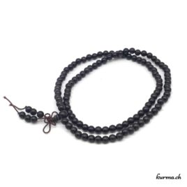 Mala palissandre noir et ébène 6-6.5mm - N°9546 • palissandre noir ebene 6 6.5mm n°9546 1 Mala palissandre noir et ébène 6mm