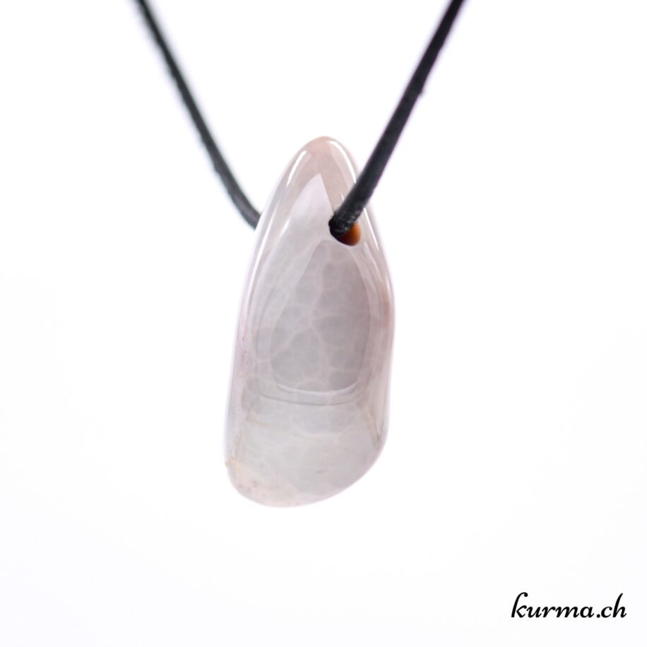 Collier En Agates Du Botswana Boules Grises Naturelles - Fermoir En Argent Vermeil - Neuf (sans Emballage)