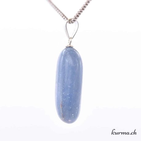 Ciondolo in angelite con chiusura in argento