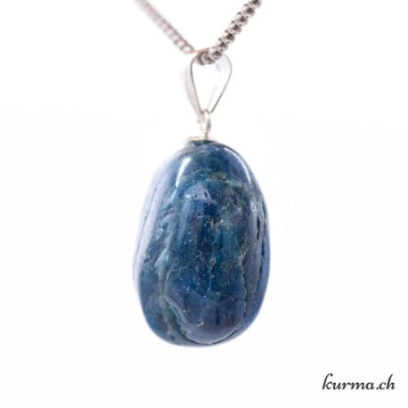 Pendentif Apatite Bleue - avec boucle en argent - N°11621.5-2 disponible dans la boutique en ligne Kûrma. Votre magasin de pierre et minéraux en suisse