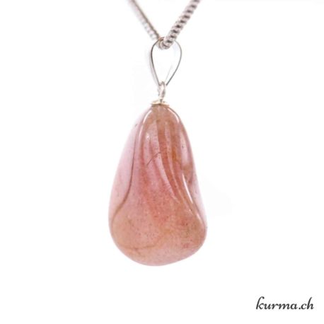 Pendentif Aventurine Rouge Violette - avec boucle en argent - N°11629.4-2 disponible dans la boutique en ligne Kûrma. Votre magasin de pierre et minéraux en suisse