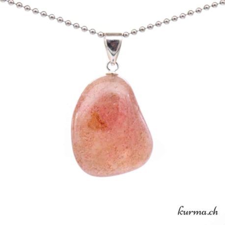 Pendentif Aventurine Rouge Violette - avec boucle en argent - N°11629.4-3 disponible dans la boutique en ligne Kûrma. Votre magasin de pierre et minéraux en suisse