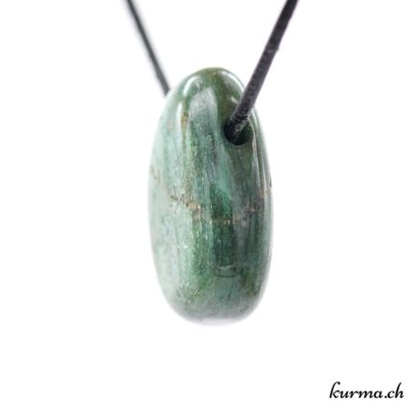 Pendentif Aventurine Verte - N°7943.6-2 disponible dans la boutique en ligne Kûrma. Votre bijouterie Suisse en ligne.